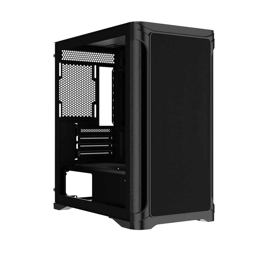 Корпус ПК без блока питания Case SAMA S31E Black, Midi-Tower, TG, no fans, 2xUSB 3.0 + 1xUSB 3.2 Typ