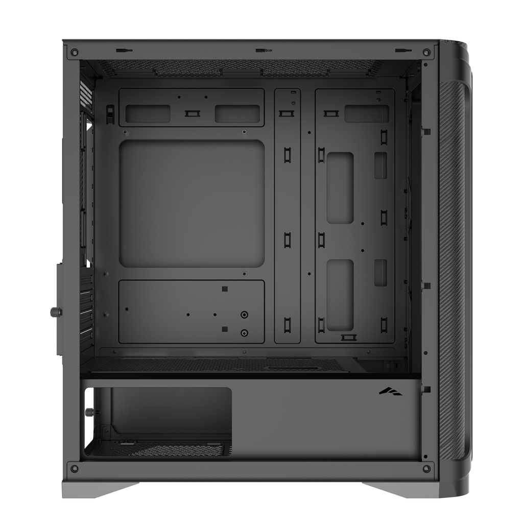Корпус ПК без блока питания Case SAMA S31E Black, Midi-Tower, TG, no fans, 2xUSB 3.0 + 1xUSB 3.2 Typ