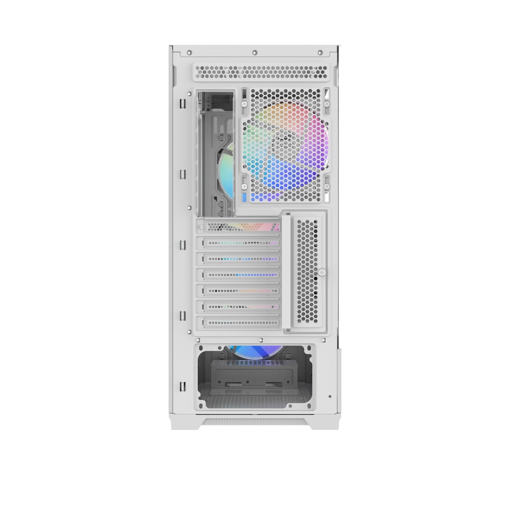 Корпус ПК без блока питания Case SAMA S41 White, Midi-Tower, TG, 4x120mm ARGB, 2xUSB 3.0 + 1xUSB 3.2