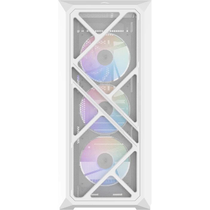 Корпус ПК без блока питания Case SAMA S41 White, Midi-Tower, TG, 4x120mm ARGB, 2xUSB 3.0 + 1xUSB 3.2