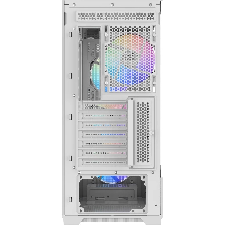 Корпус ПК без блока питания Case SAMA S41 White, Midi-Tower, TG, 4x120mm ARGB, 2xUSB 3.0 + 1xUSB 3.2