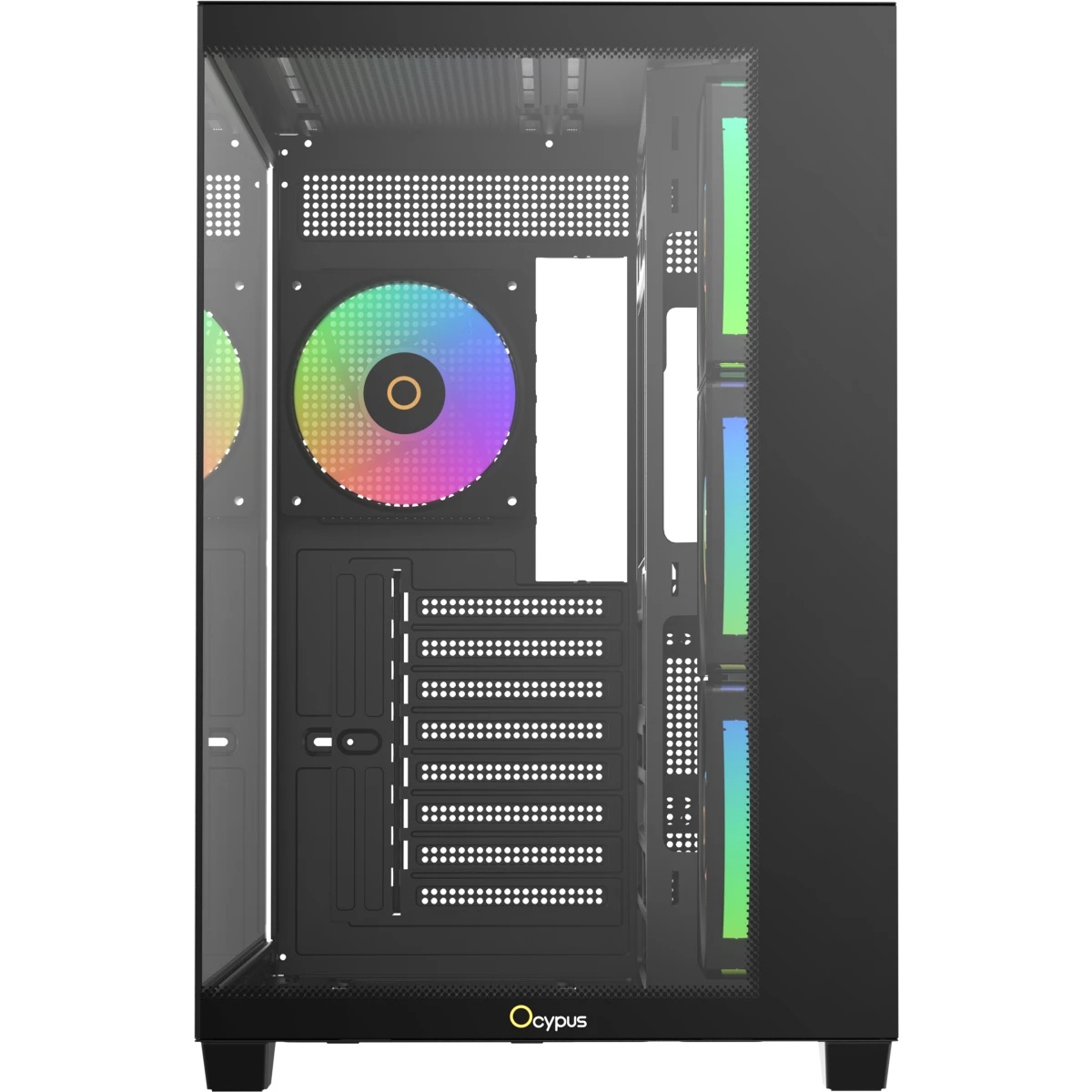 Корпус ПК без блока питания Case Ocypus Gamma C74 BK ARGB, Midi-Tower, TG, 4x120mm ARGB, 2xUSB-A 3.0
