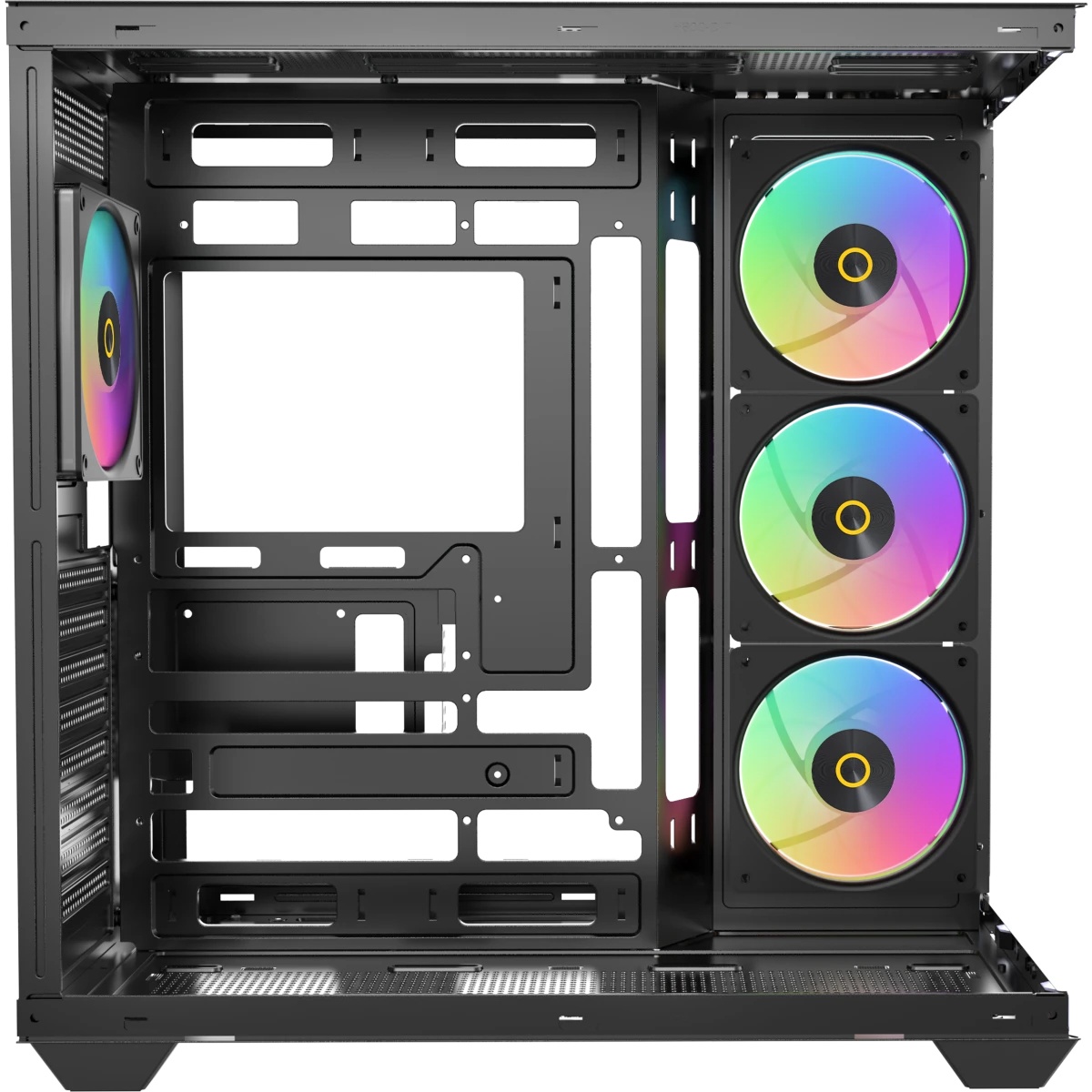 Корпус ПК без блока питания Case Ocypus Gamma C74 BK ARGB, Midi-Tower, TG, 4x120mm ARGB, 2xUSB-A 3.0