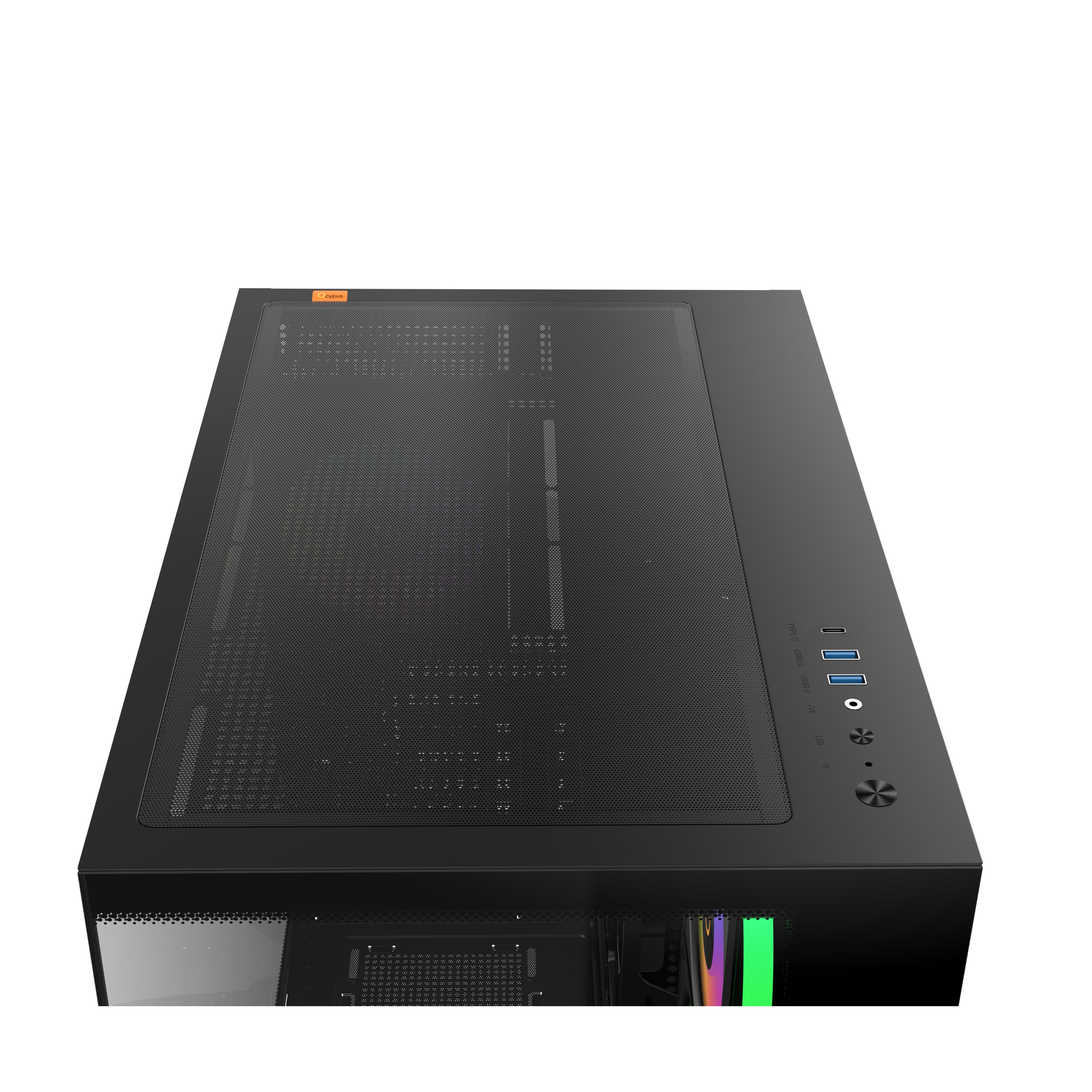 Корпус ПК без блока питания Case Ocypus Gamma C74 BK ARGB, Midi-Tower, TG, 4x120mm ARGB, 2xUSB-A 3.0