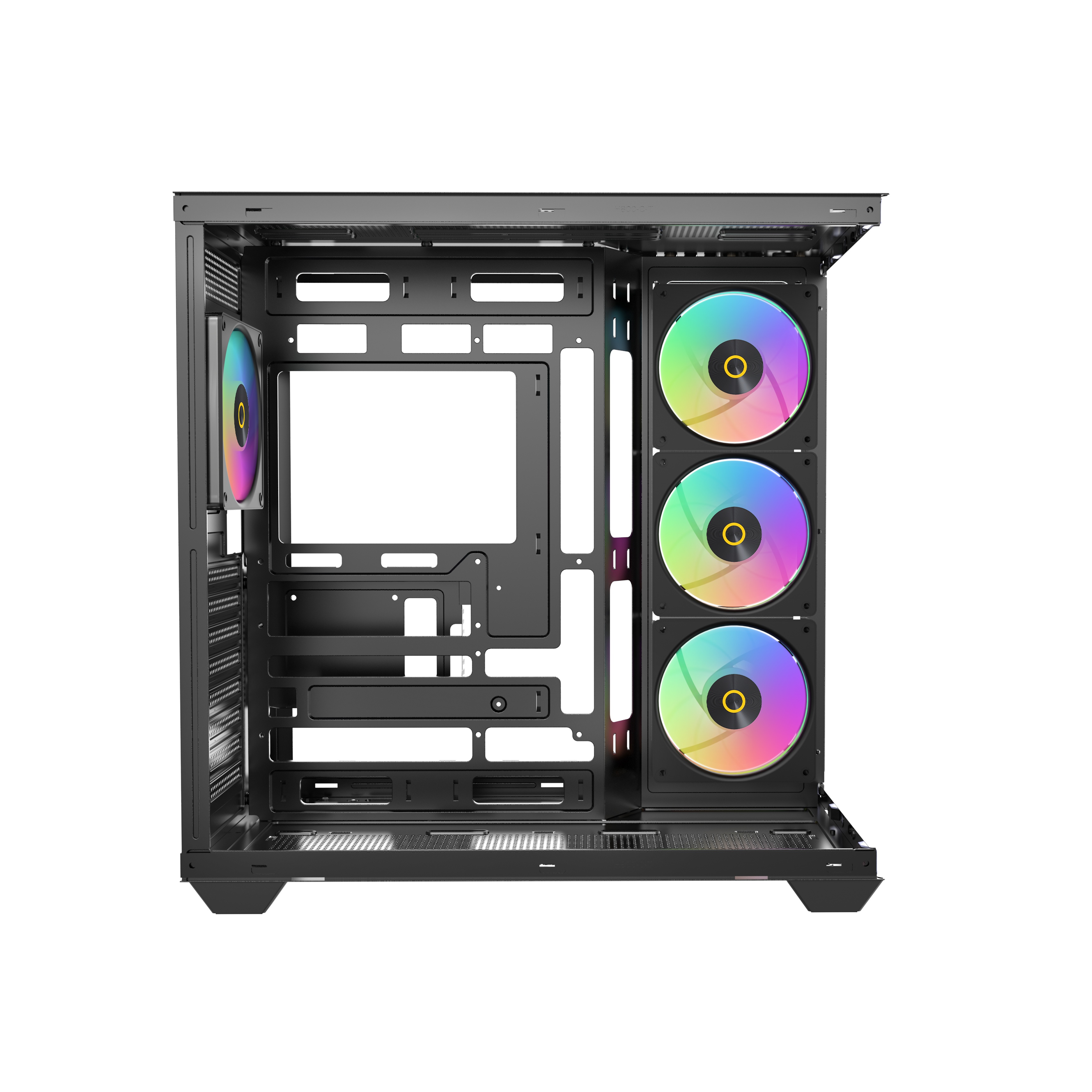 Корпус ПК без блока питания Case Ocypus Gamma C74 BK ARGB, Midi-Tower, TG, 4x120mm ARGB, 2xUSB-A 3.0