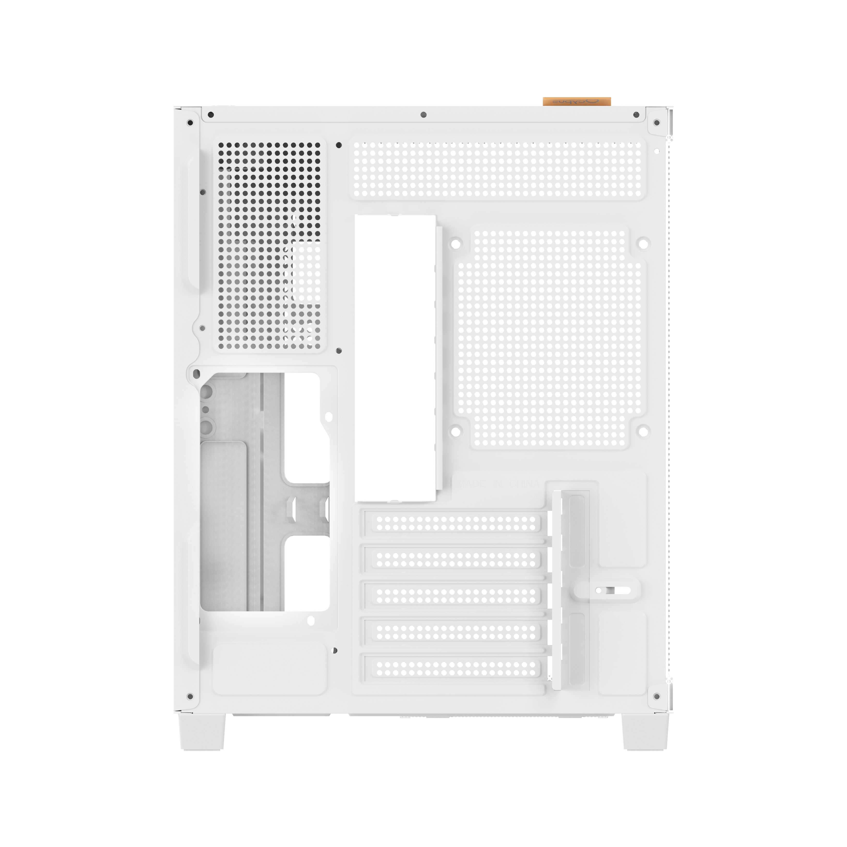 Корпус ПК без блока питания Case Ocypus Gamma C54 WH, Midi-Tower, TG, no fans, 1xUSB-C + 2xUSB 3.0,