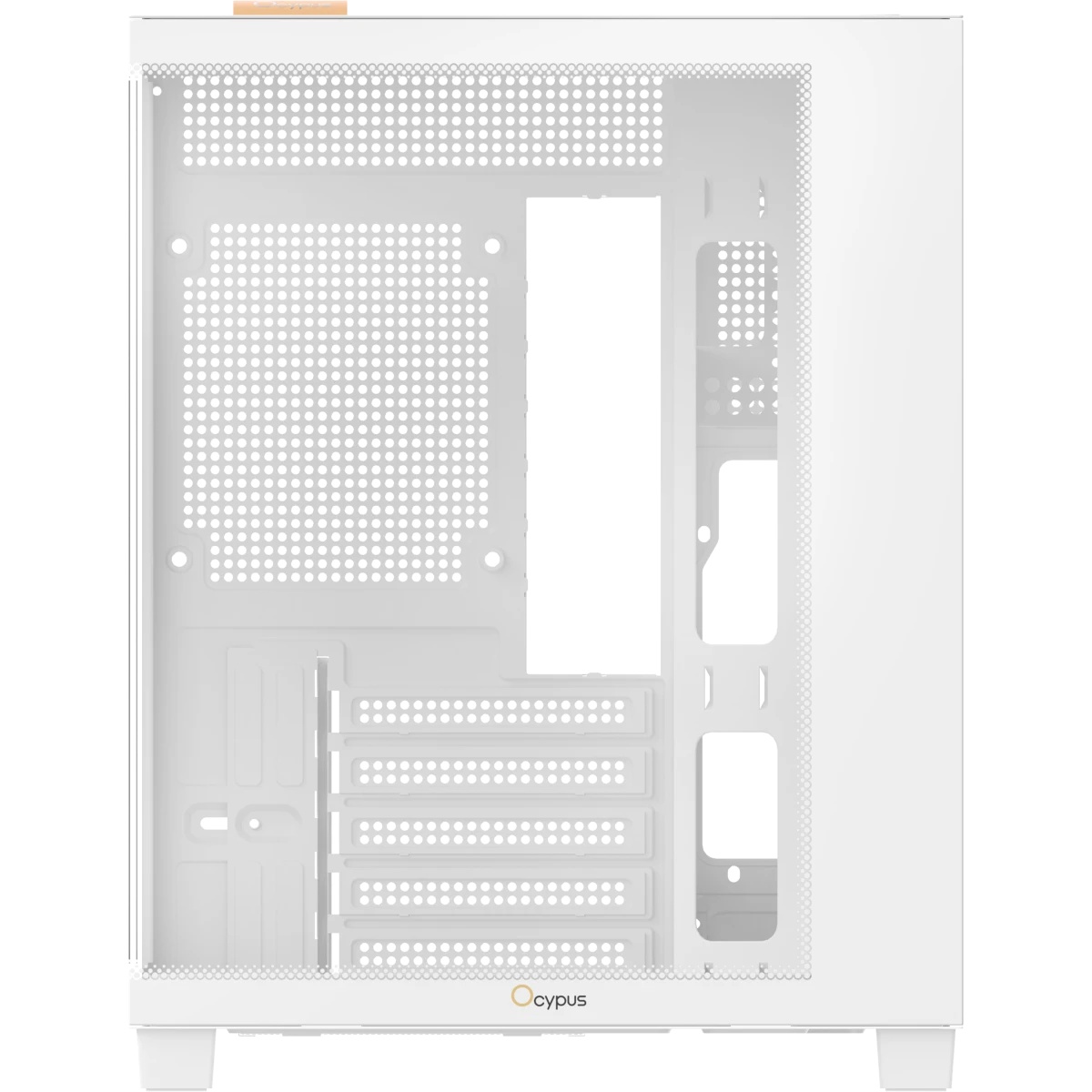 Корпус ПК без блока питания Case Ocypus Gamma C54 WH, Midi-Tower, TG, no fans, 1xUSB-C + 2xUSB 3.0,