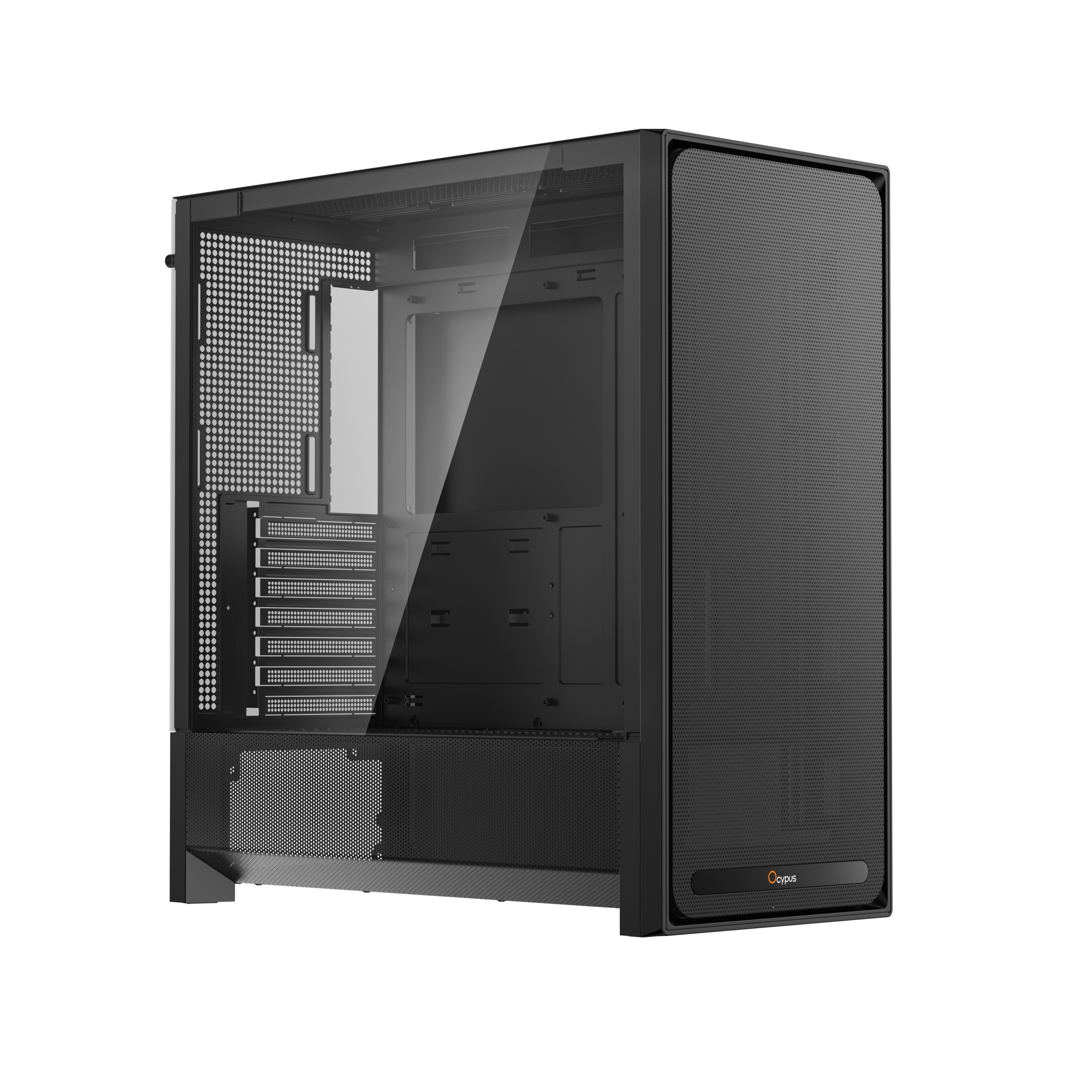 Корпус ПК без блока питания Case Ocypus Delta C70 BK, Midi-Tower, TG, no fans, 2xUSB-A 3.0 + 1xUSB-C