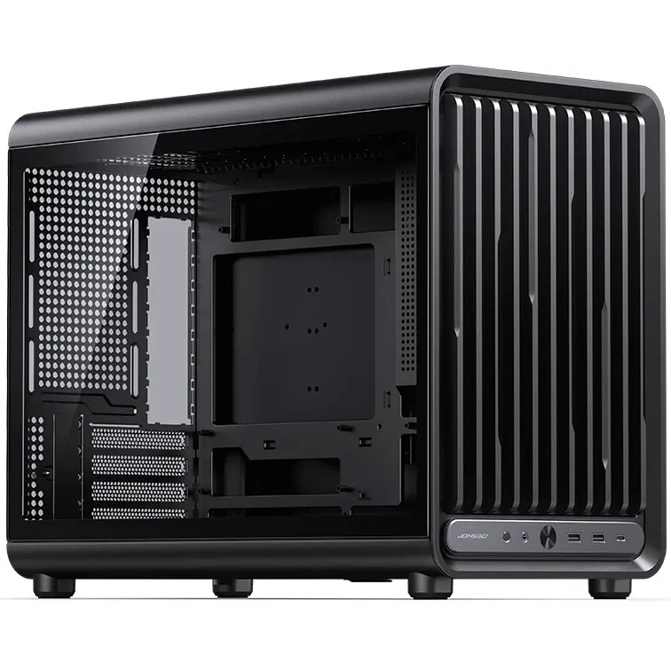 Корпус без блока питания JONSBO D33, Mini-Tower, TG, no fan, 2xUSB-A 3.0 + 1xUSB-C 3.2, mATX, mITX B