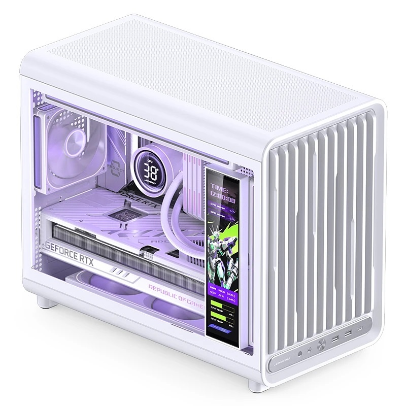 Корпус без блока питания JONSBO D33, Mini-Tower, TG, no fan, 2xUSB-A 3.0 + 1xUSB-C 3.2, mATX, mITX W