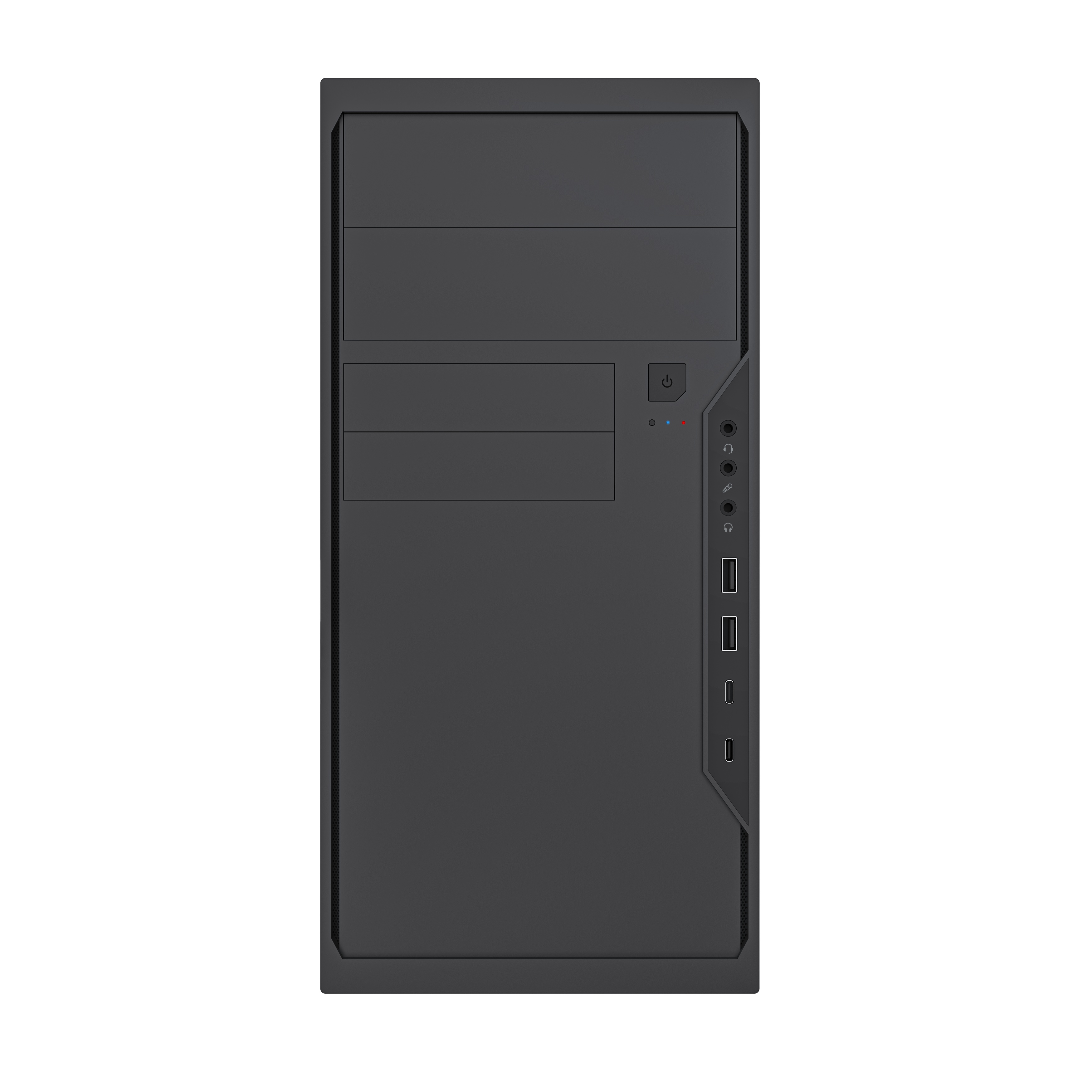Корпус без блока питания Case Foxline FL-733R, mATX, 2x5.25EXT, 2x3.5EXT, 5x3.5INT, 2xUSB2.0, 2xUSB-