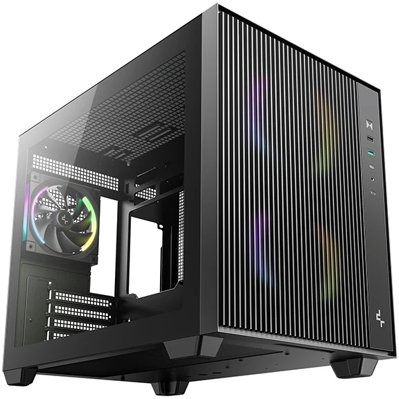 Компьютерный корпус Deepcool CG330 MESH 3F черный без БП mATX 6x120mm 4x140mm 2xUSB2.0 1xUSB3.0 audi
