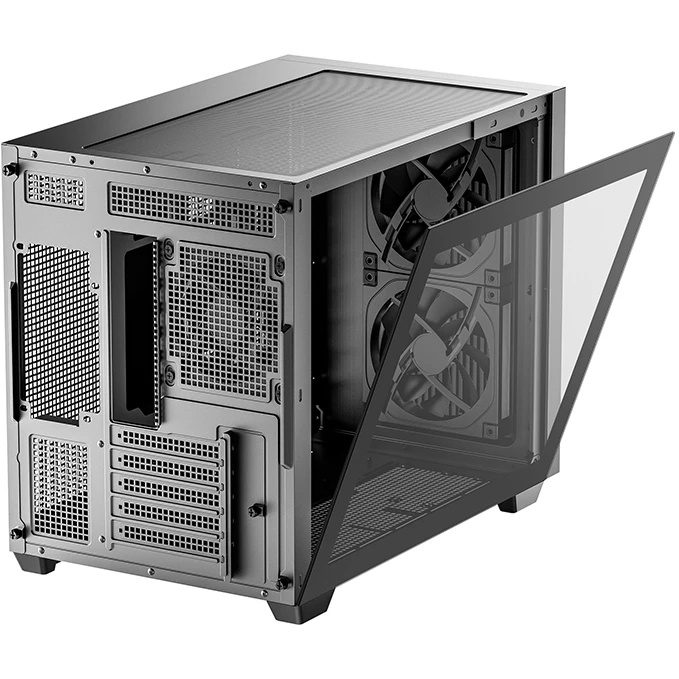 Компьютерный корпус Deepcool CG330 MESH 3F черный без БП mATX 6x120mm 4x140mm 2xUSB2.0 1xUSB3.0 audi