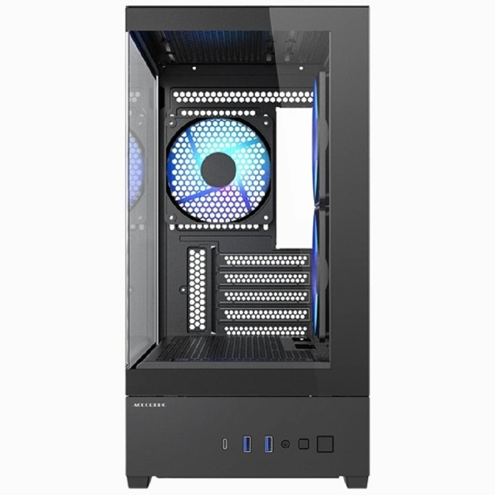 Корпус для компьютера ACCORD mATX ACC-MT210B-G01 Black