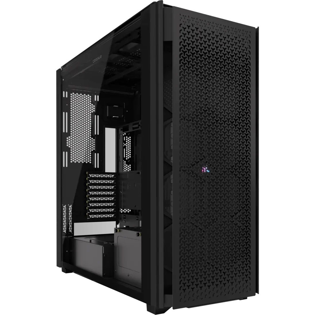 Корпус без блока питания Corsair iCUE LINK 9000D Airflow, Full-Tower, TG, no fan, 4xUSB-A 3.2, 2xUSB