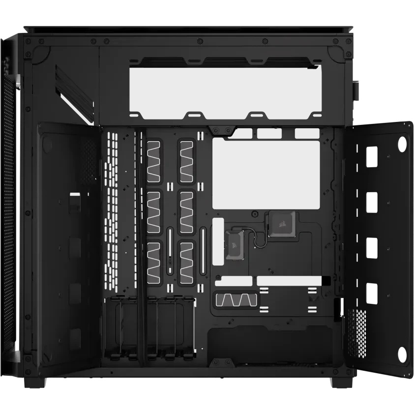 Корпус без блока питания Corsair iCUE LINK 9000D Airflow, Full-Tower, TG, no fan, 4xUSB-A 3.2, 2xUSB