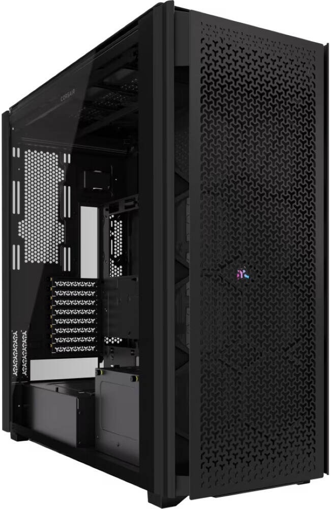 Корпус без блока питания Corsair iCUE LINK 9000D Airflow, Full-Tower, TG, no fan, 4xUSB-A 3.2, 2xUSB