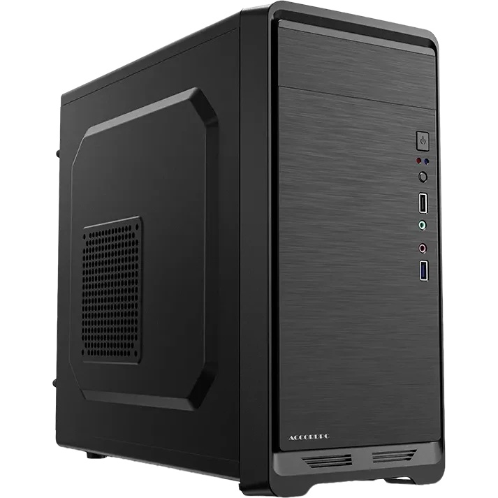 Корпус Accord ACC-811 черный без БП mATX 1x80mm 3x120mm 1xUSB2.0 1xUSB3.0 audio bott PSU