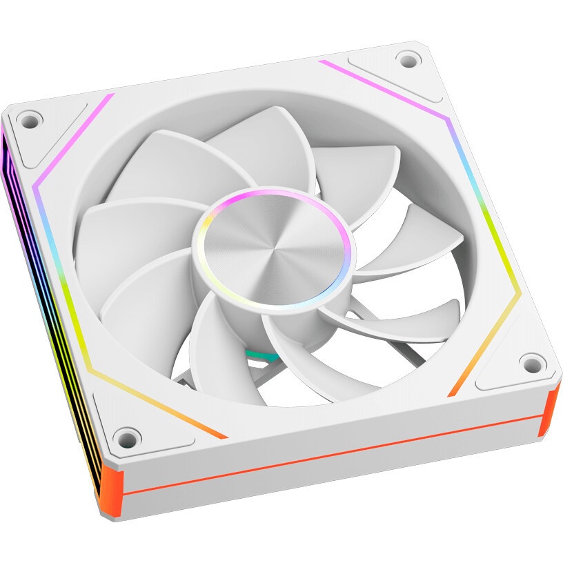 Вентилятор для корпуса PcCooler F3 X120 WH ARGB 120х120x25 белый 4-pin (F3X120-WHAC012-GL) Ret