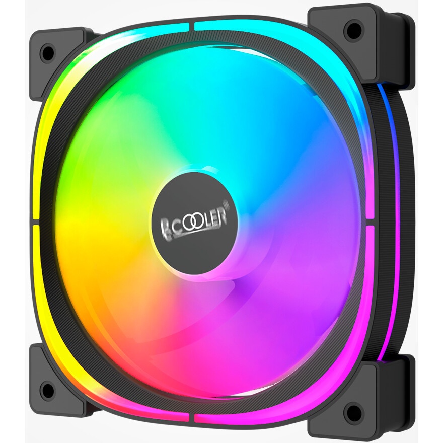 Вентилятор для корпуса PcCooler F3 X120R BK Reverse ARGB 120х120x25 черный 4-pin 28.4дБ (F3 X120R AR