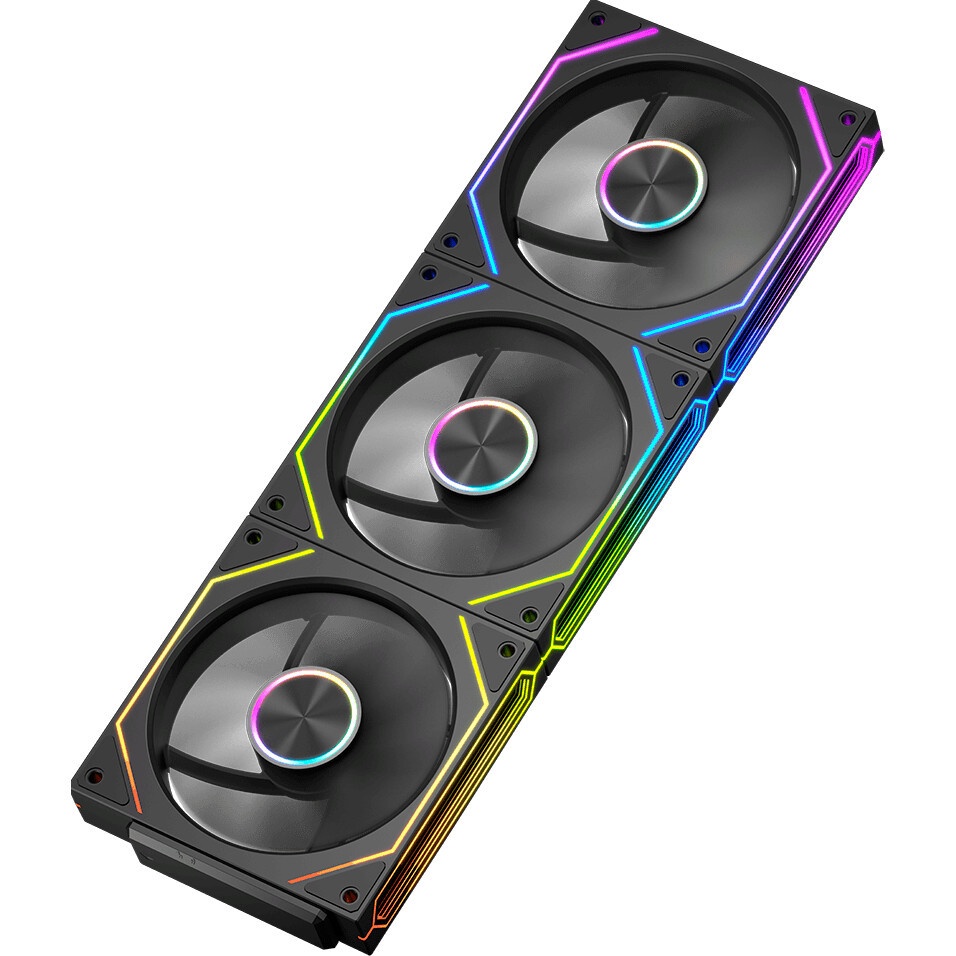 Вентилятор для корпуса PcCooler F3 X120R BK Reverse ARGB 120х120x25 черный 4-pin 28.4дБ (F3 X120R AR