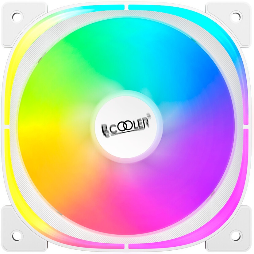 Вентилятор для корпуса PcCooler F3 X120R WH Reverse ARGB 120х120x25 белый 4-pin 28.4дБ (F3 X120R ARG