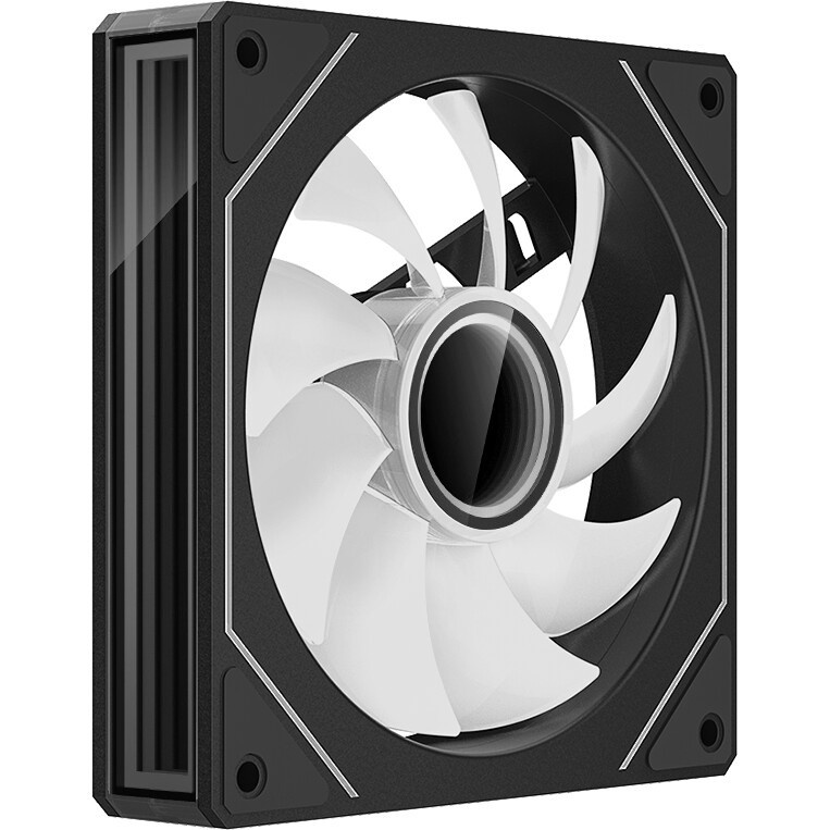 Вентилятор корпусный/ Case Cooler Raijintek AGERAS 12 ARGB-1 (120x120x25mm, 4-pin PWM, 67.38CFM, 33d