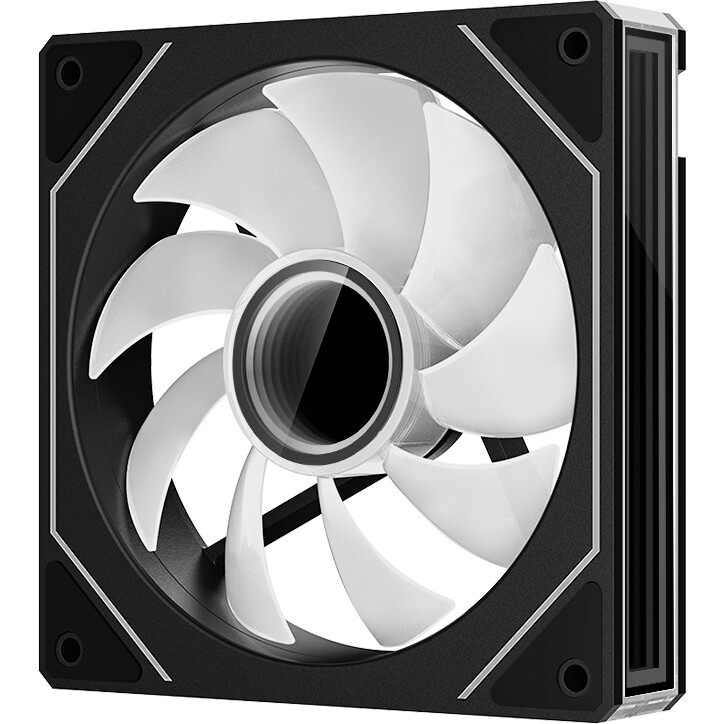 Вентилятор корпусный/ Case Cooler Raijintek AGERAS 12 ARGB-1 (120x120x25mm, 4-pin PWM, 67.38CFM, 33d