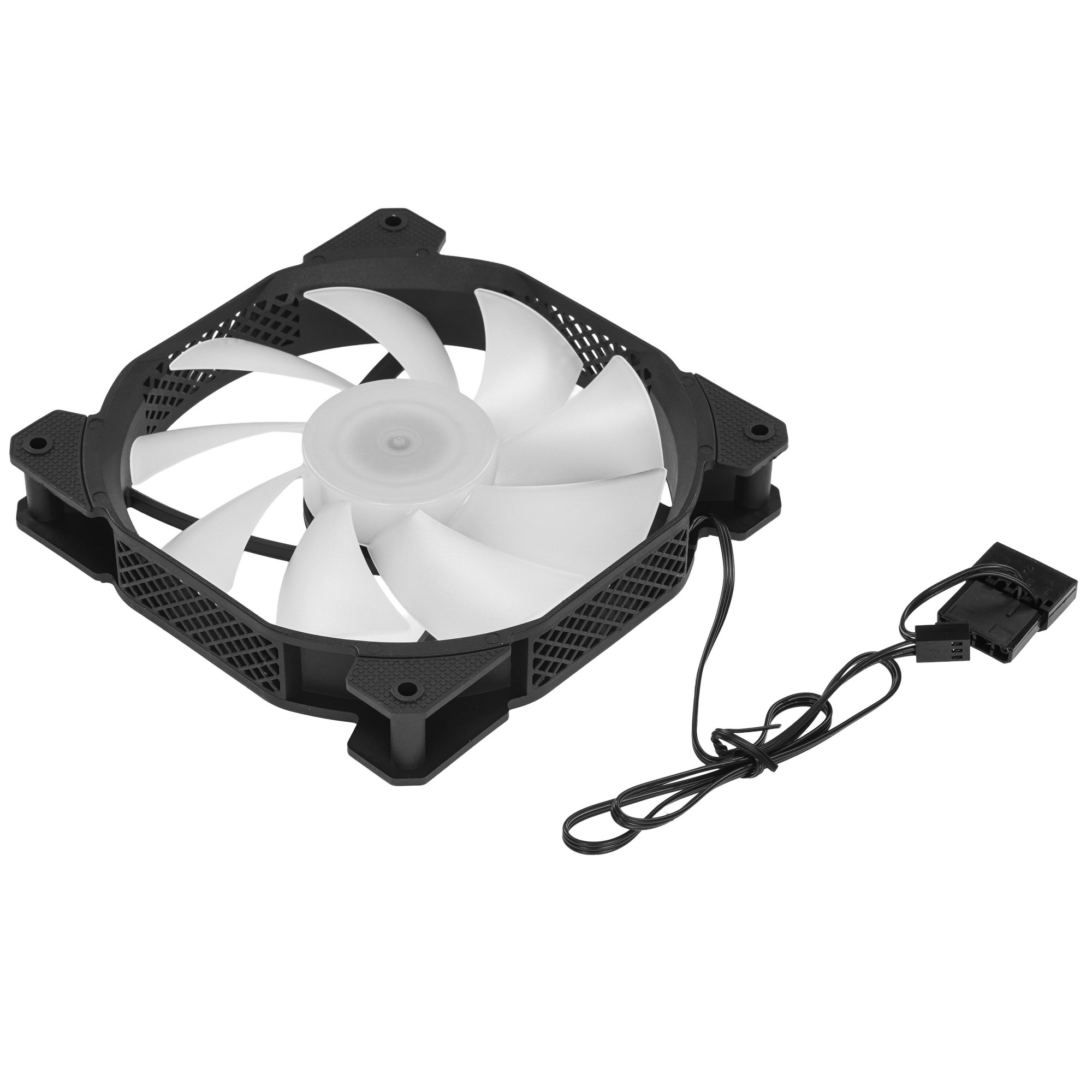 Вентилятор для корпуса Aerocool / Formula Cosmic 14BK FR RGB черный, 140 мм, 1100 об/мин, 22.3 дБ, 4