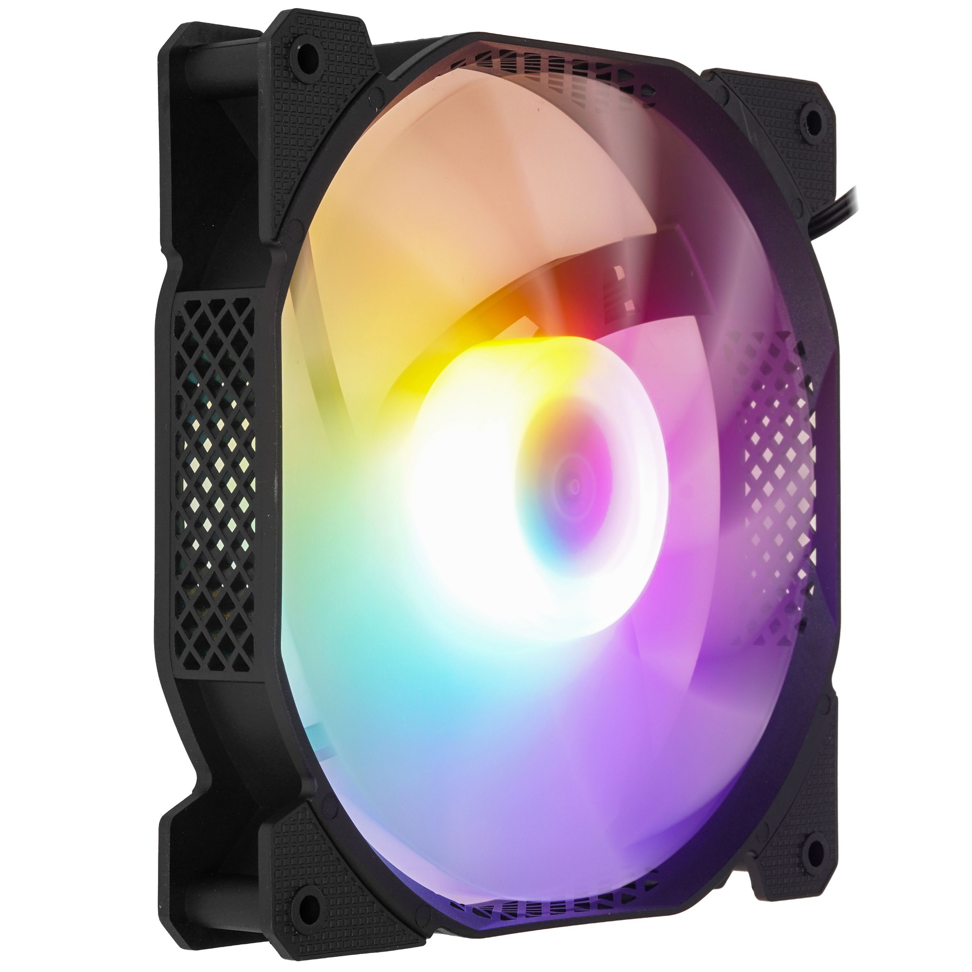 Вентилятор для корпуса Aerocool / Formula Cosmic 14BK FR RGB черный, 140 мм, 1100 об/мин, 22.3 дБ, 4