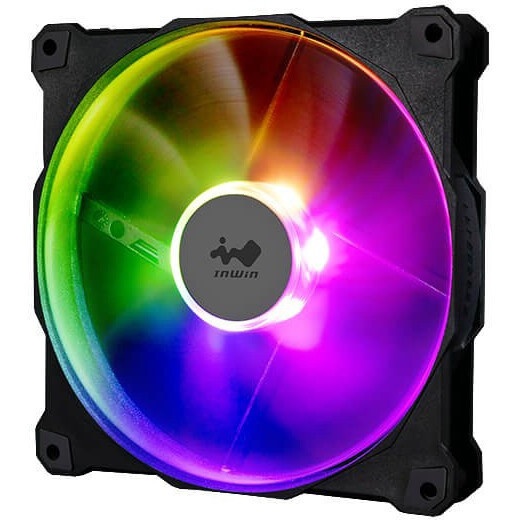 Кулер для ПК/ Case Cooler HSPD FN001 Black (140x140x25mm, 4-pin PWM, ARGB, 58.7CFM, 35dBA, 1500RPM,