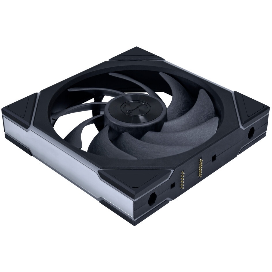 Кулер для ПК/ Case Cooler HSPD FN001 Black (140x140x25mm, 4-pin PWM, ARGB, 58.7CFM, 35dBA, 1500RPM,
