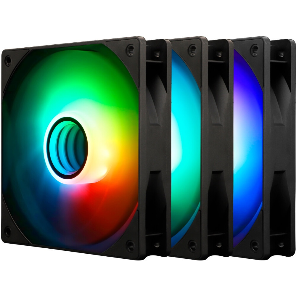 Вентилятор для корпуса Formula Air Fusion 3 BK ARGB 360х120x28 черный 4-pin 34.95дБ Ret
