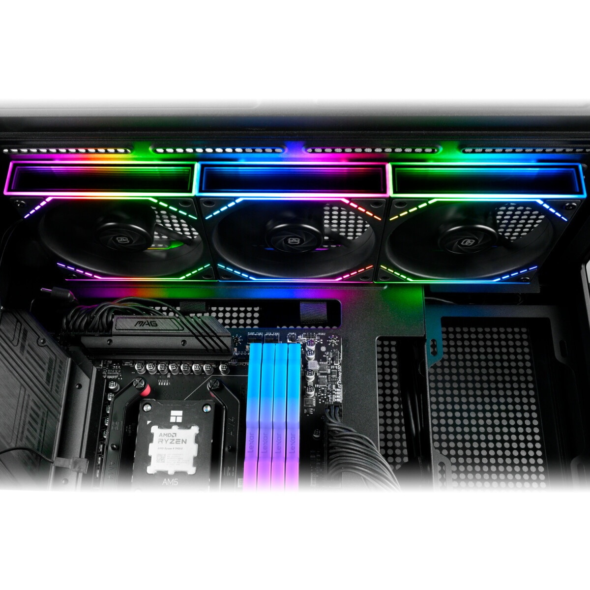 Вентилятор для корпуса Formula Air Fusion 3 Wh ARGB 360х120x28 белый 4-pin 34.95дБ Ret