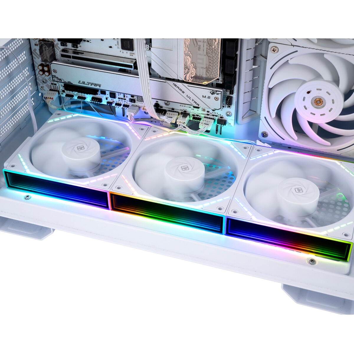 Вентилятор для корпуса Formula Air Fusion 3 Wh ARGB 360х120x28 белый 4-pin 34.95дБ Ret