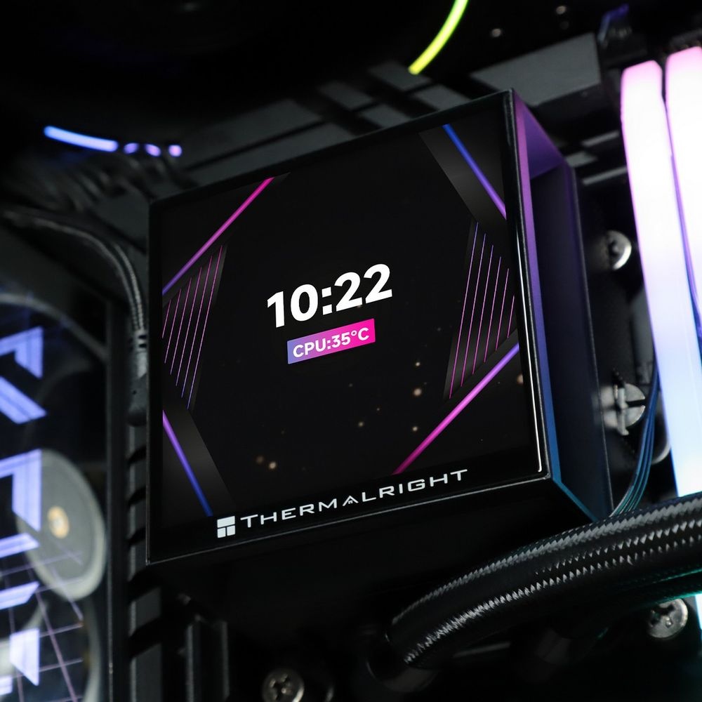 Жидкостная система охлаждения Thermalright Hyper Vision 360 Argb Black/ Display/ all Intel/AMD