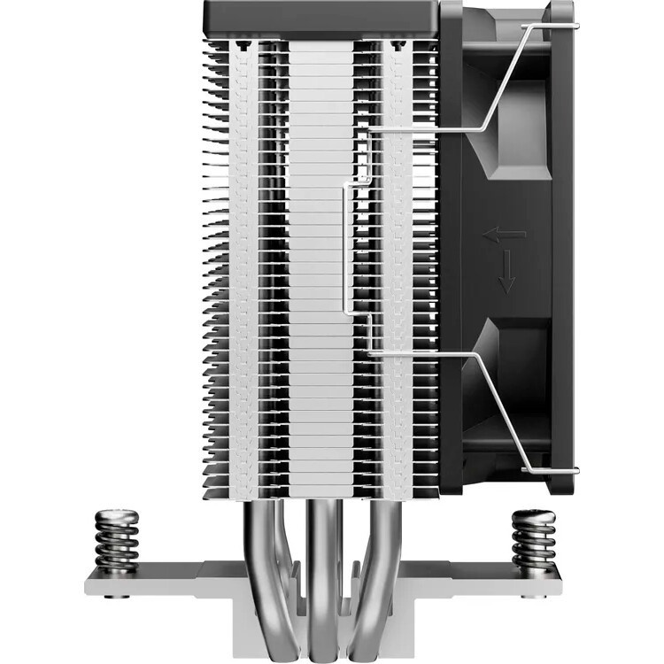 Кулер для процессора DEEPCOOL CK-11508 V2 черный, 92 мм, алюминий, 2200 об/мин, 25 дБ, 3 pin, 65 Вт,
