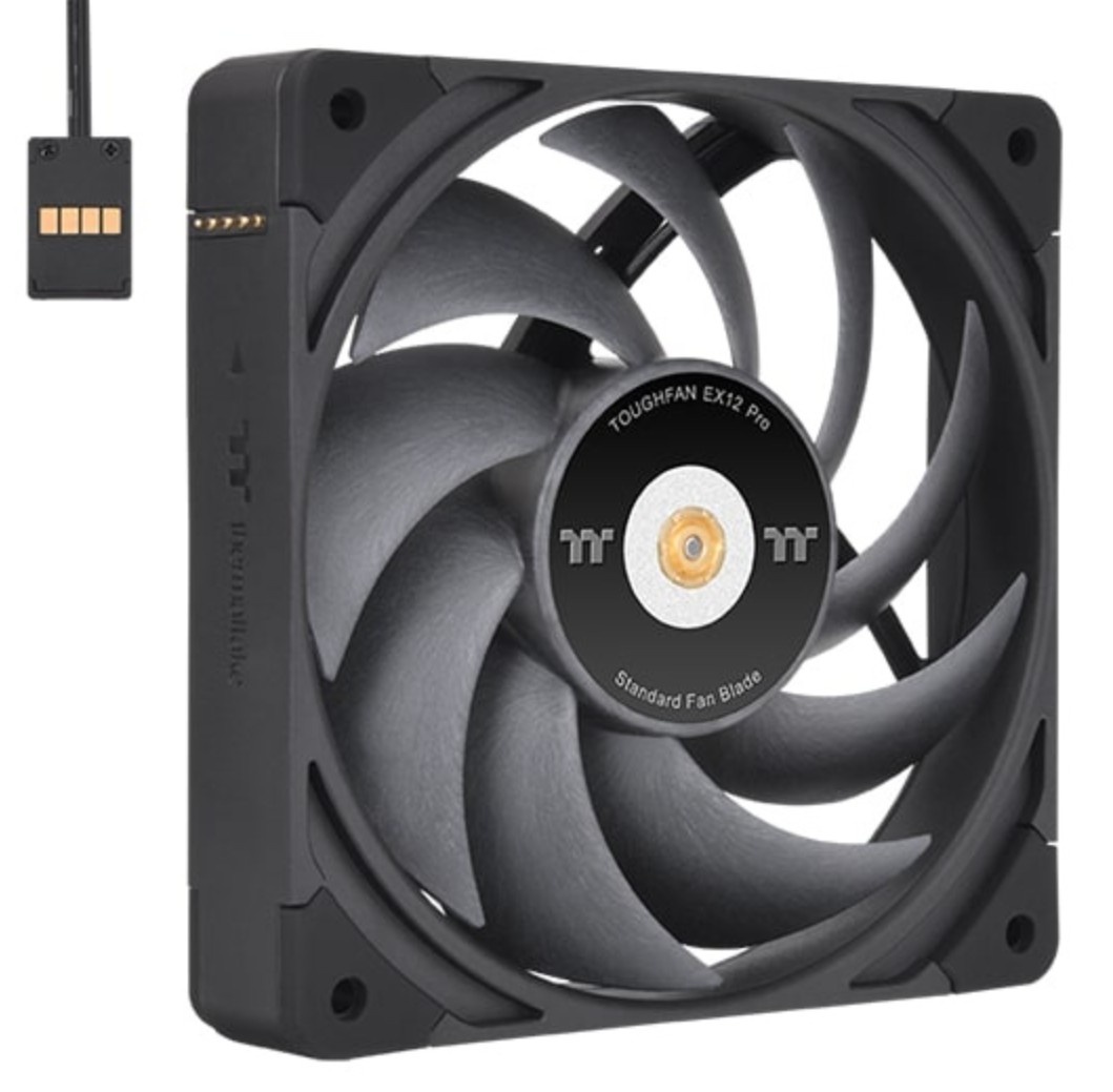 Комплект вентиляторов для корпуса Thermaltake TOUGHFAN EX12 Pro (3 шт.) черный, 120 мм, 2000 об/мин,
