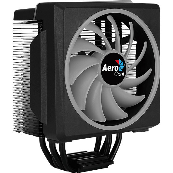 Кулер для процессора AeroCool / Formula Cylon 4F черный, 120 мм, алюминий/медь, 1800 об/мин, 26 дБ,