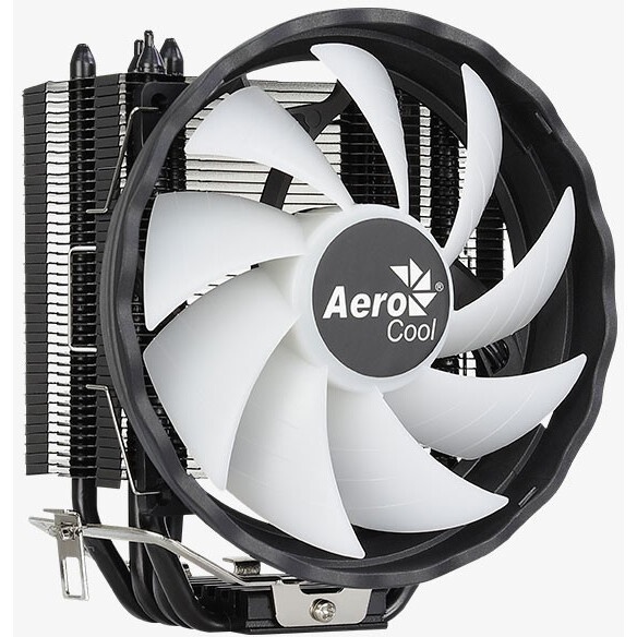 Кулер для процессора AeroCool / Formula Cylon 4F черный, 120 мм, алюминий/медь, 1800 об/мин, 26 дБ,