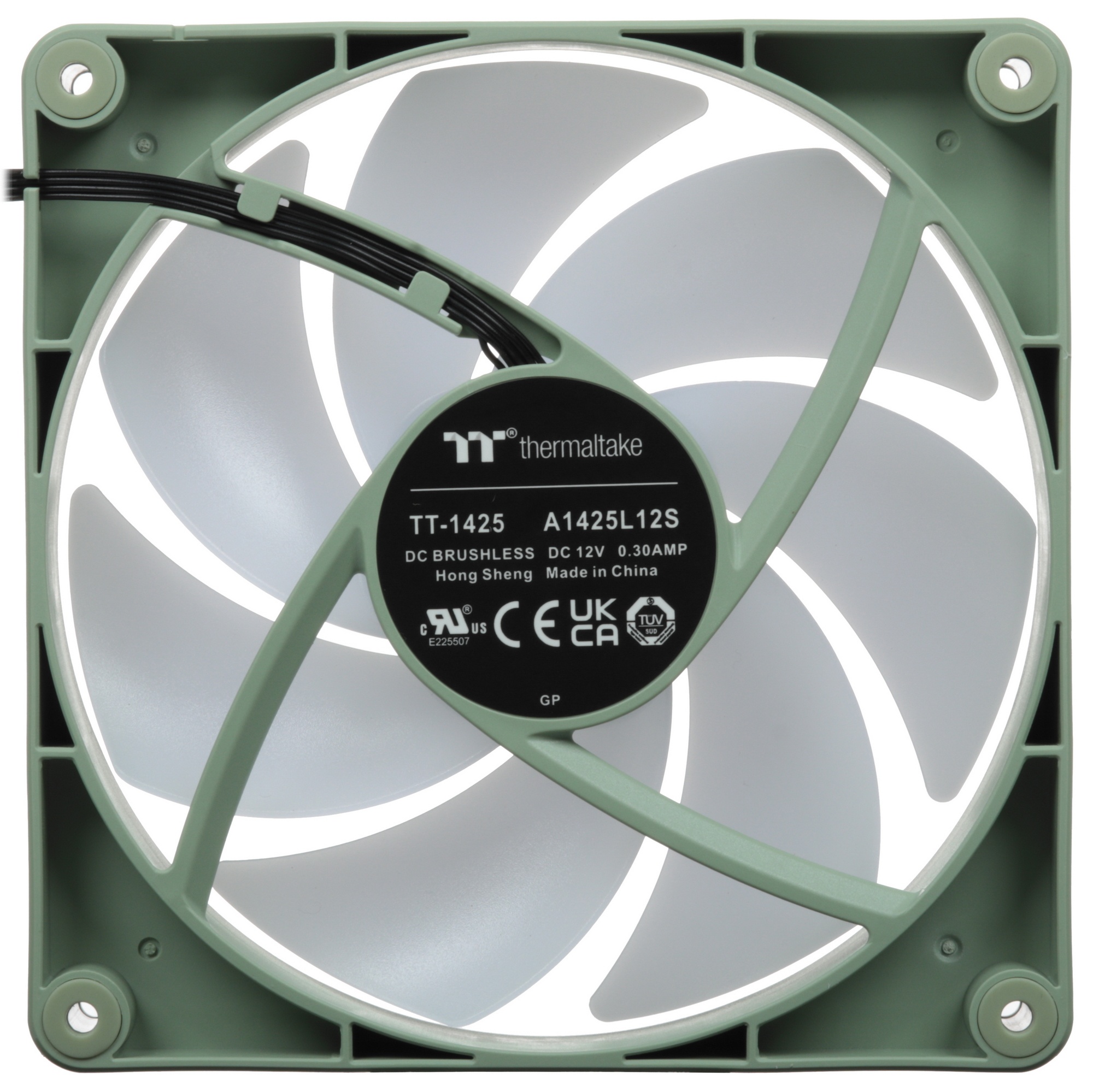 Комплект вентиляторов для корпуса Thermaltake CT140 ARGB (2 шт.) зеленый, 140 мм, 1500 об/мин, 30.5
