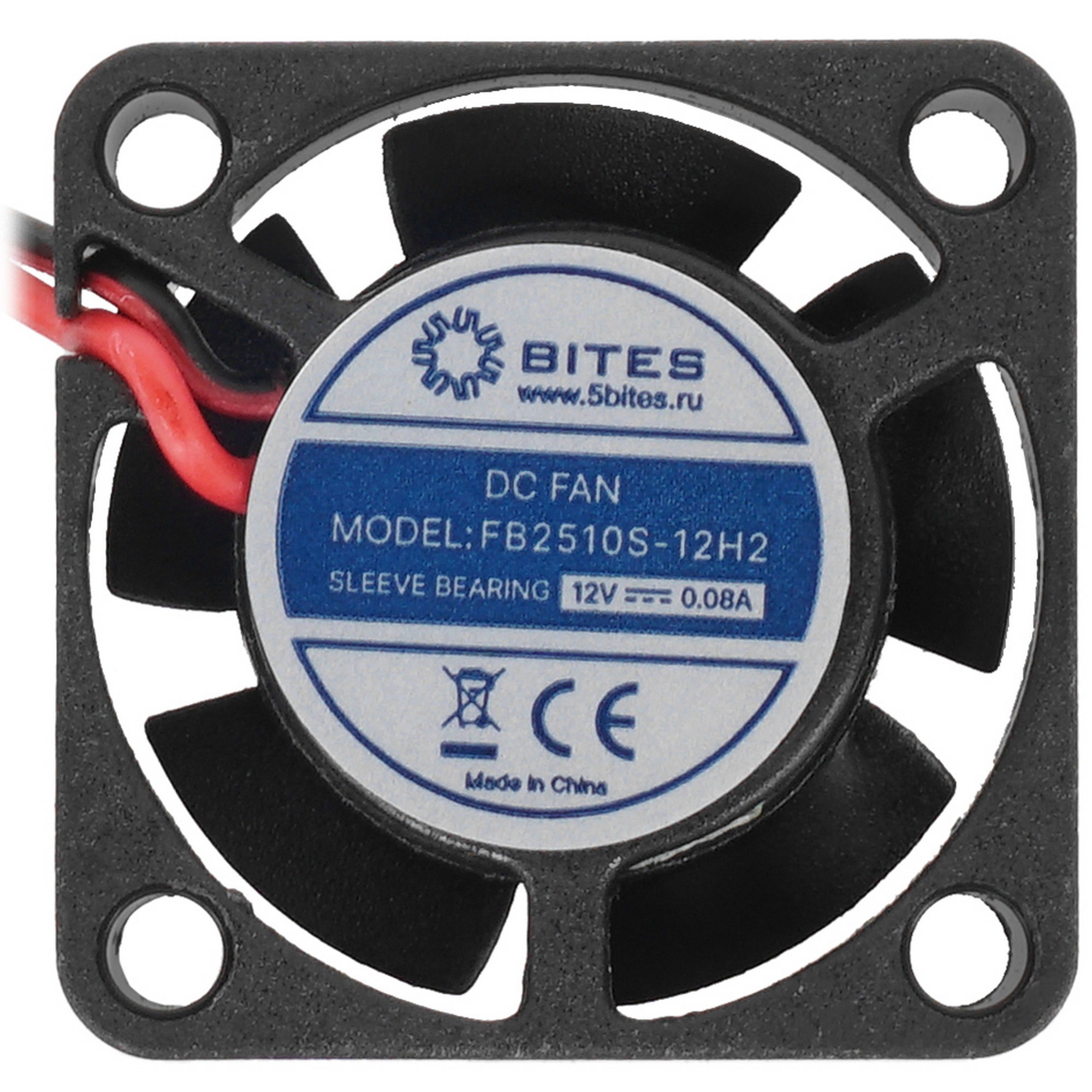 Вентилятор для корпуса 5bites FB2510S-12H2 25X10 / SLEEVE / 9000RPM / 2P