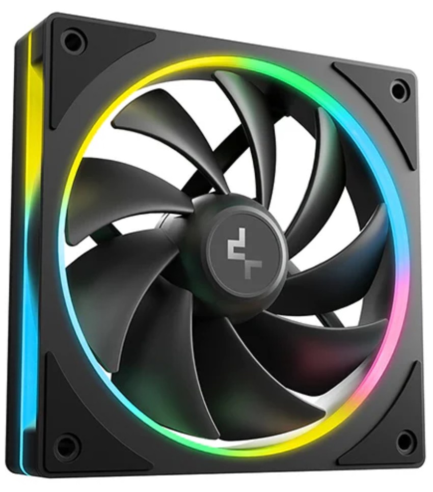 Вентилятор для корпуса Deepcool FL12 SE ARGB 120х120x25 черный 4-pin 28.67дБ (упак.:1шт) (R-FL12SE-B