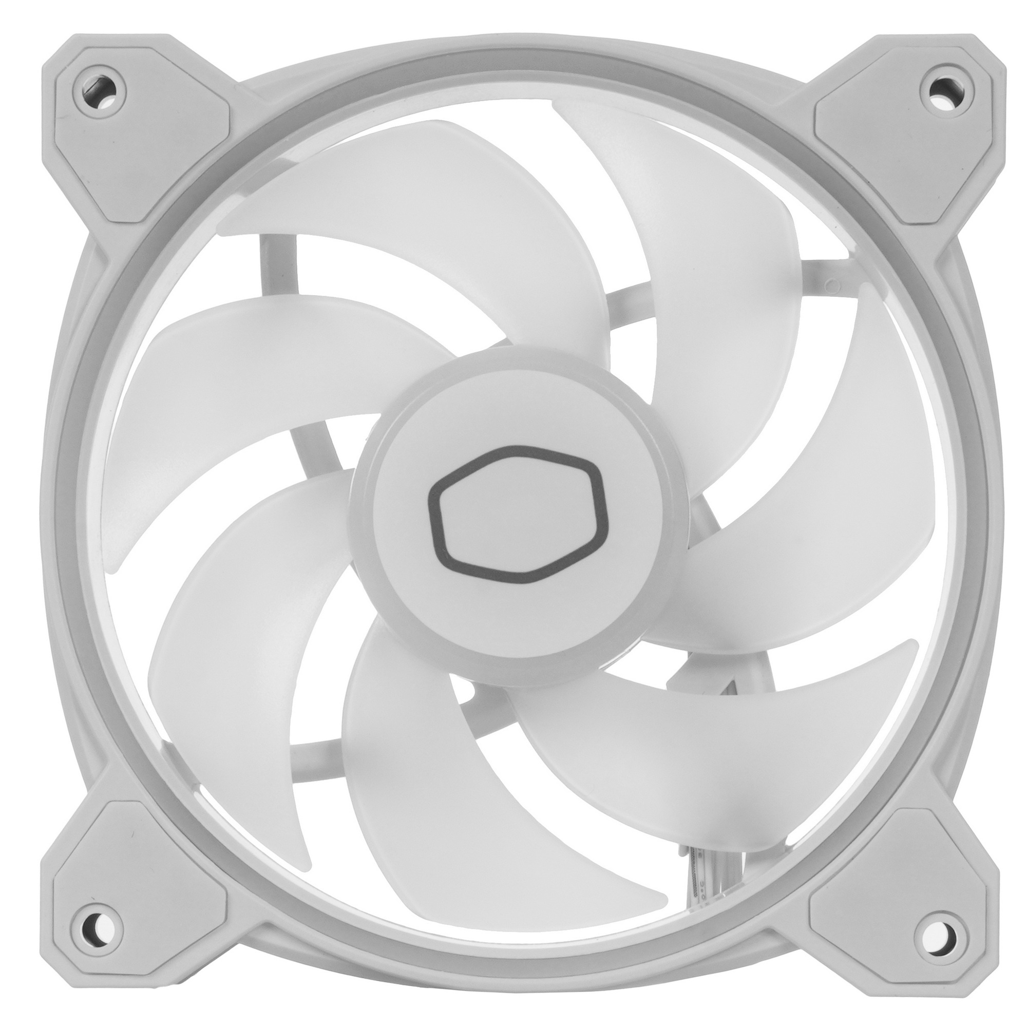 Вентилятор для корпуса Cooler Master MasterFan MF120 Halo2 ARGB 120х120x25 белый 4-pin 27дБ (MFL-B2D