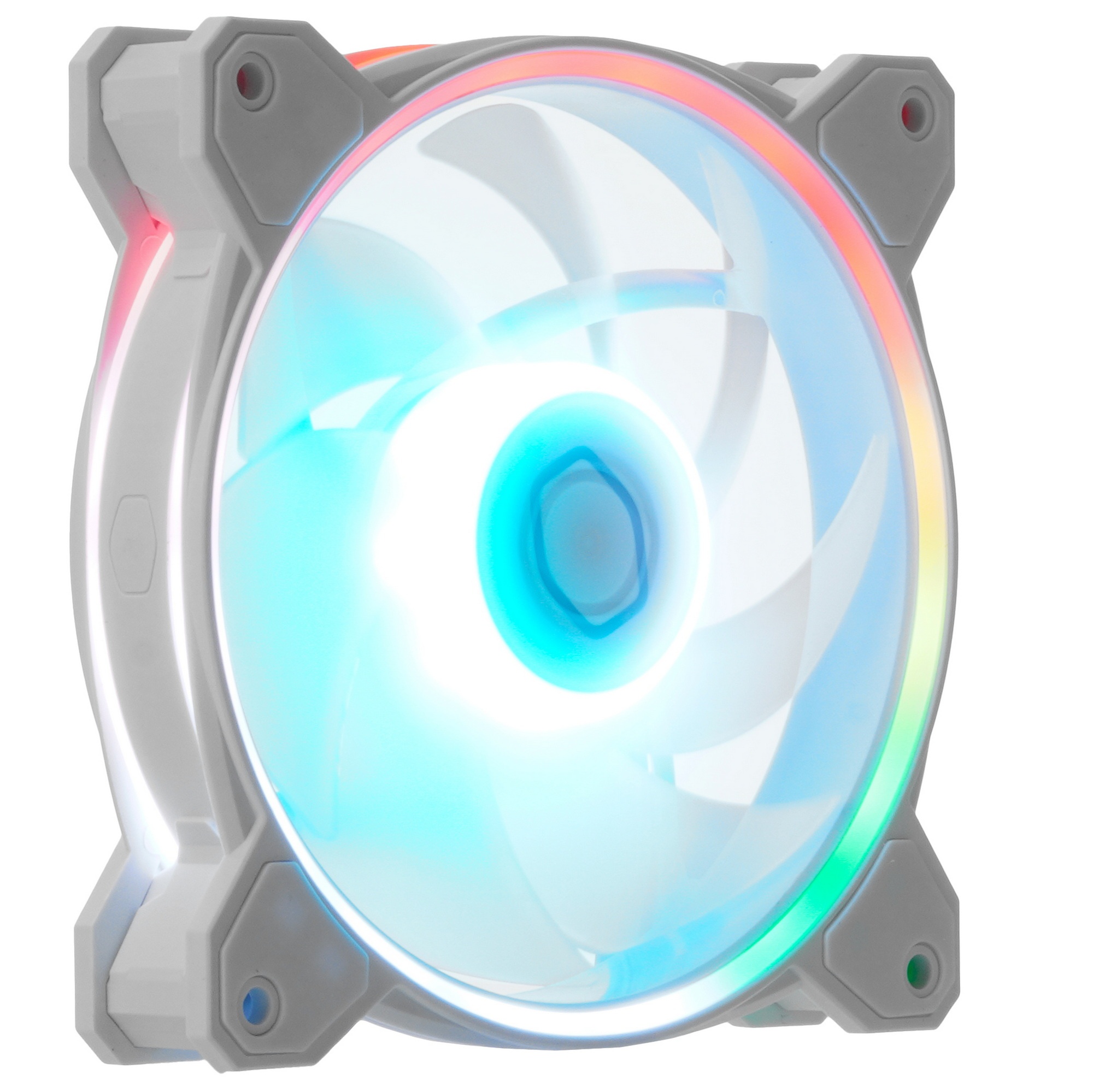 Вентилятор для корпуса Cooler Master MasterFan MF120 Halo2 ARGB 120х120x25 белый 4-pin 27дБ (MFL-B2D