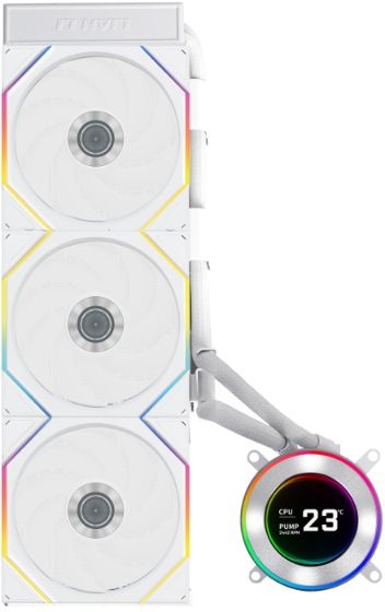 Система водяного охлаждения Lian-Li HydroShift II LCD-C 360TL ARGB Soc-AM5/AM4/1700/1851 белый 4-pin