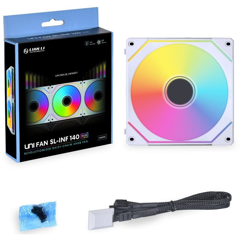 Вентилятор для корпуса Lian-Li SL INF 140 White 4-pin 28.6dB LED Ret