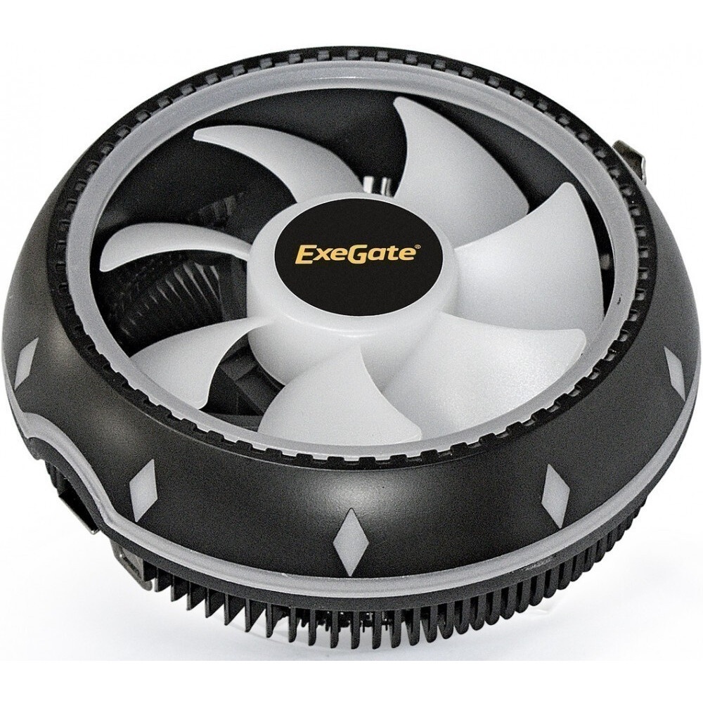 Кулер ExeGate Wizard EXX600-PWM.FRGB (Al+Cu, 6 тепл.трубки, LGA775/1150/1151/1155/1156/1200/1700/185