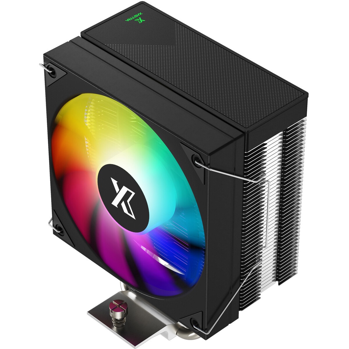 Кулер ExeGate Wizard EXX600-PWM.FRGB (Al+Cu, 6 тепл.трубки, LGA775/1150/1151/1155/1156/1200/1700/185