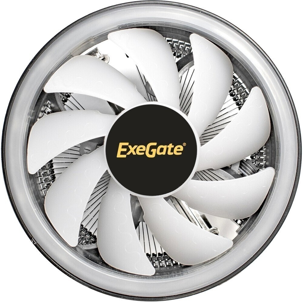 Кулер ExeGate Wizard EXX600-PWM.FRGB (Al+Cu, 6 тепл.трубки, LGA775/1150/1151/1155/1156/1200/1700/185
